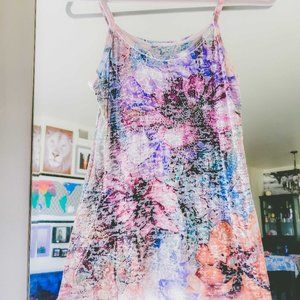 💜 Unknown Sheer Multi-colored Rhinestone Top 💜 SMALL